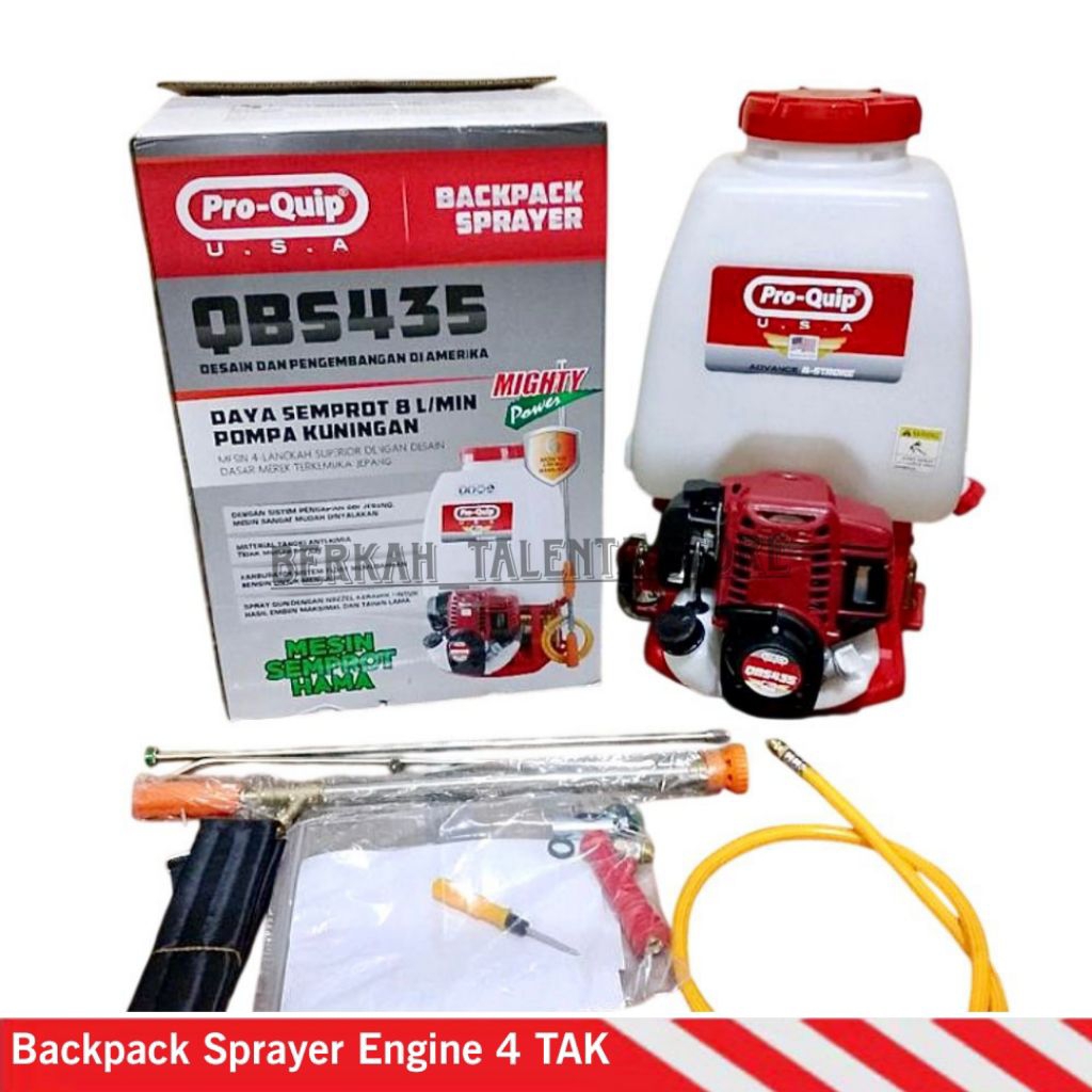 (ProQuip) Mesin Semprotan Hama Engine Sprayer QBS435 4-Tak 20Liter Original ProQuip QBS435