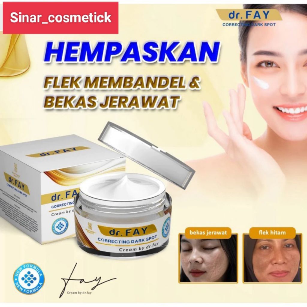DR FAY CREAM PENGHILANG BOPENG JERAWAT & BEKAS JERAWAT CREAM DR SHINDY BPOM ( DR FAY )