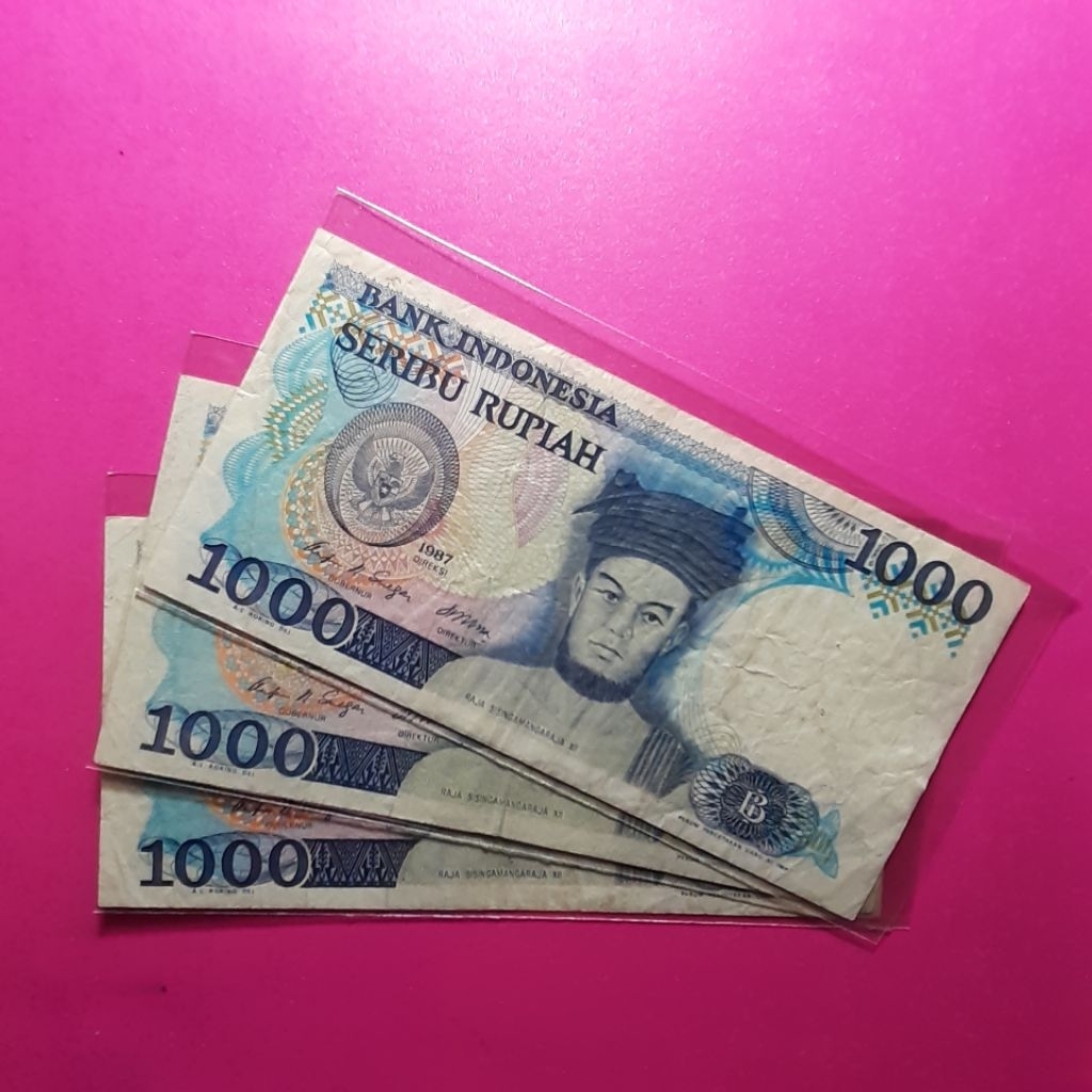 uang kuno 1000 rupiah sisingamangaraja 1987