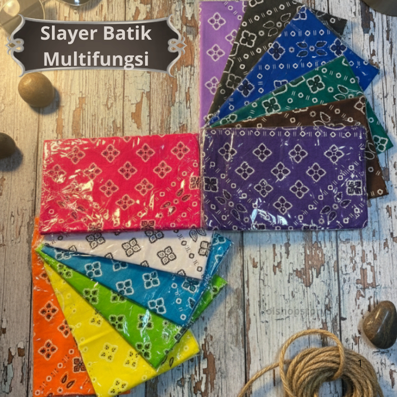 Slayer Motif Batik Dan Motif Gambar Model Segi Empat