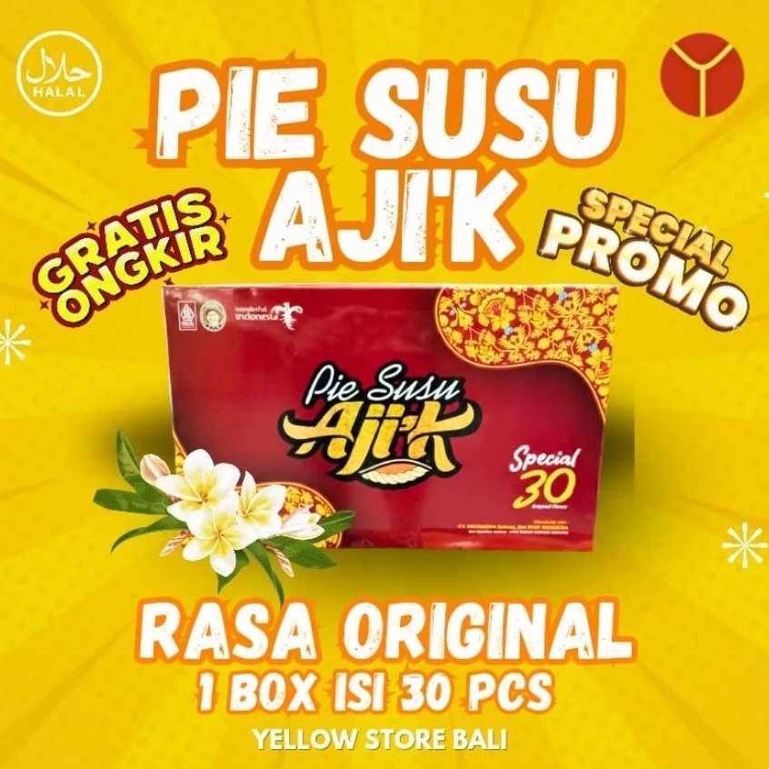 Pie Susu Ajik Special isi 30 Pcs - Oleh-Oleh Khas Bali Rasa Original