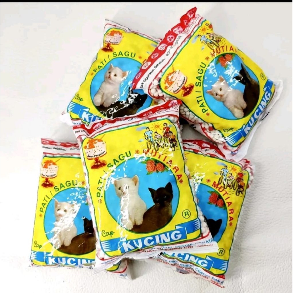 Sagu Mutiara Cap Kucing / Bubur Sagu Mutiara 3 pcs