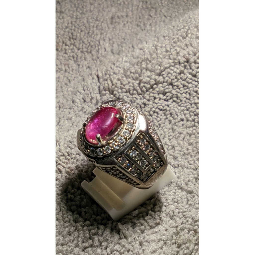 BATU CINCIN PRIA PERMATA NATURAL RUBY