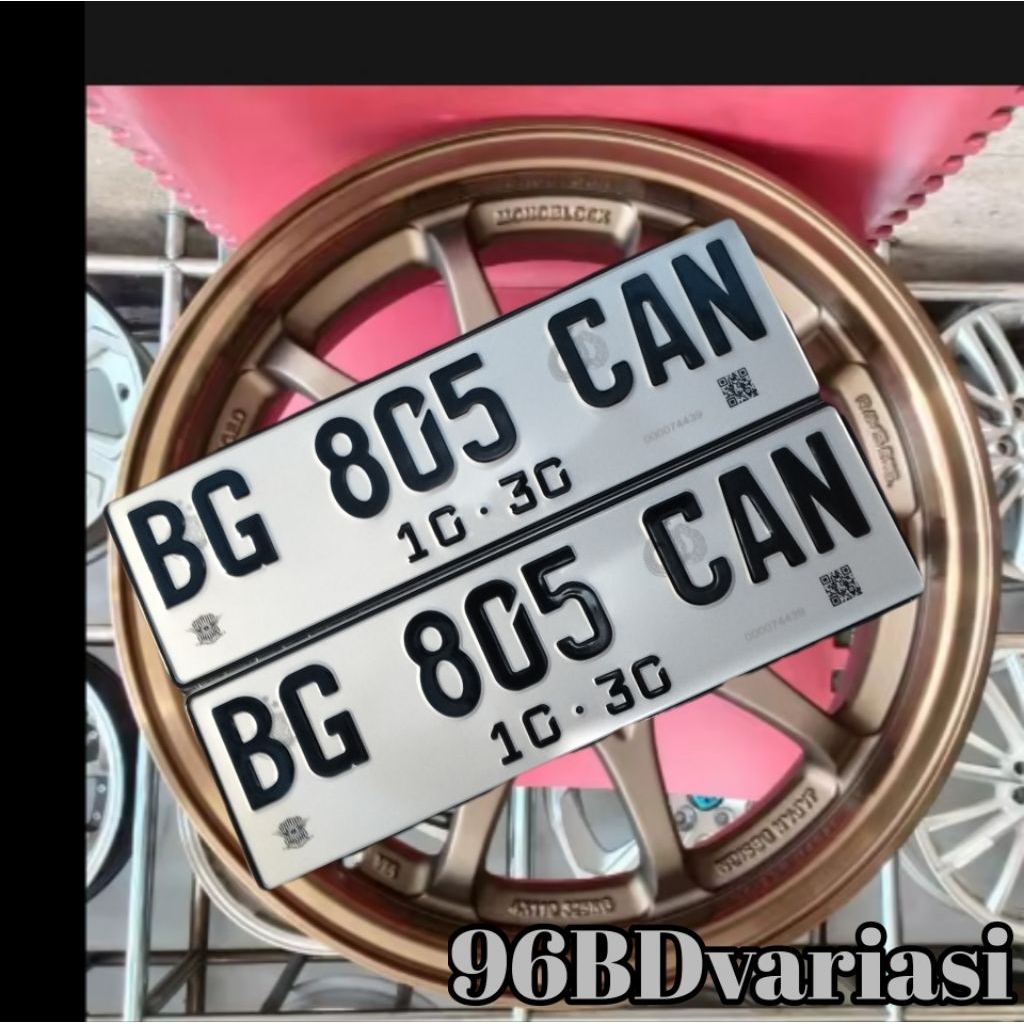 reflektif barcode QR mobil (plat)