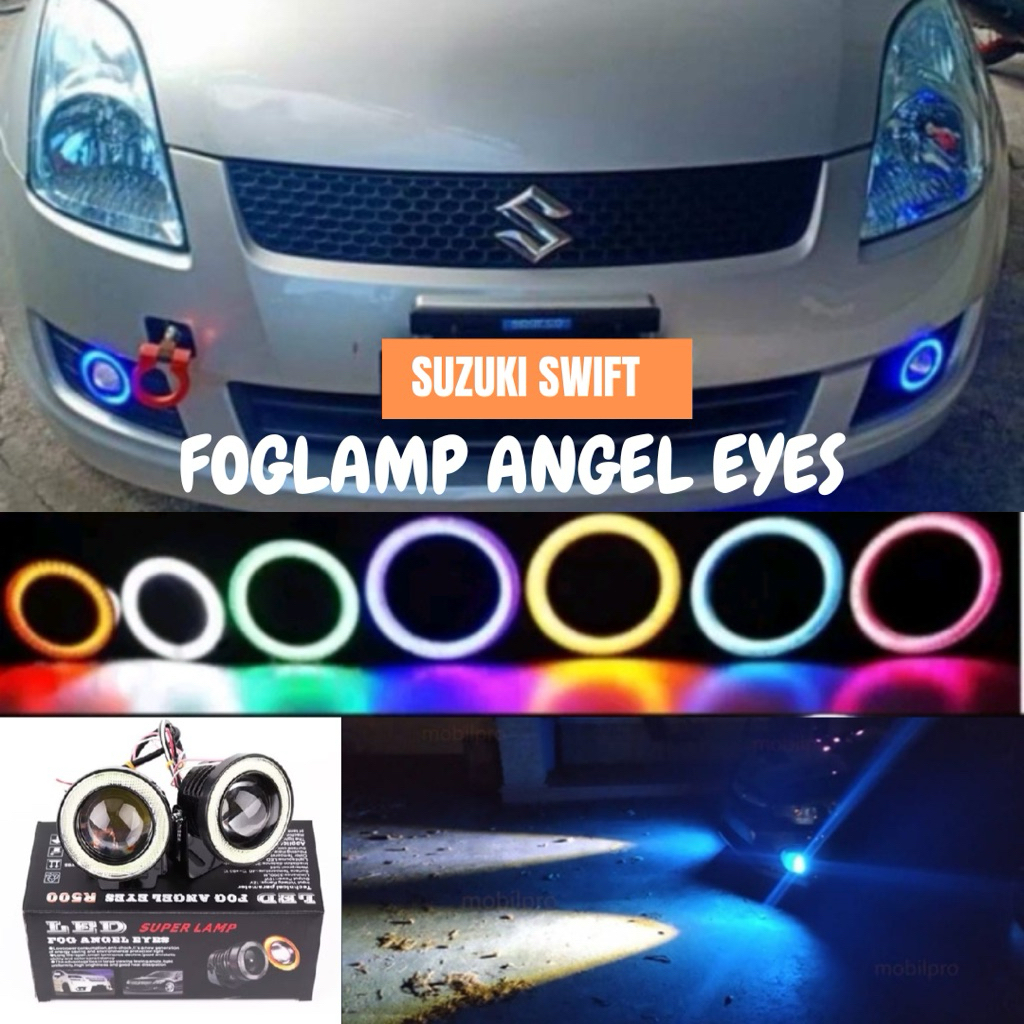 Foglamp Suzuki Swift Lampu Bemper Mobil Projie LED 89mm 12Volt Universal