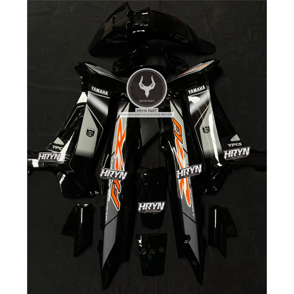 bodi fullset fizr custom hitam premium - bodi set fizr hitam - kap fizr hitam custom premium