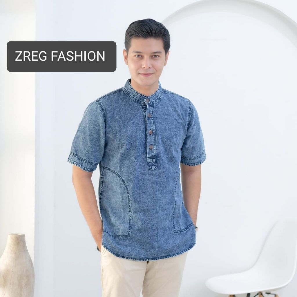 Kemeja Koko jeans Koko kurta jeans Koko lengan pendek