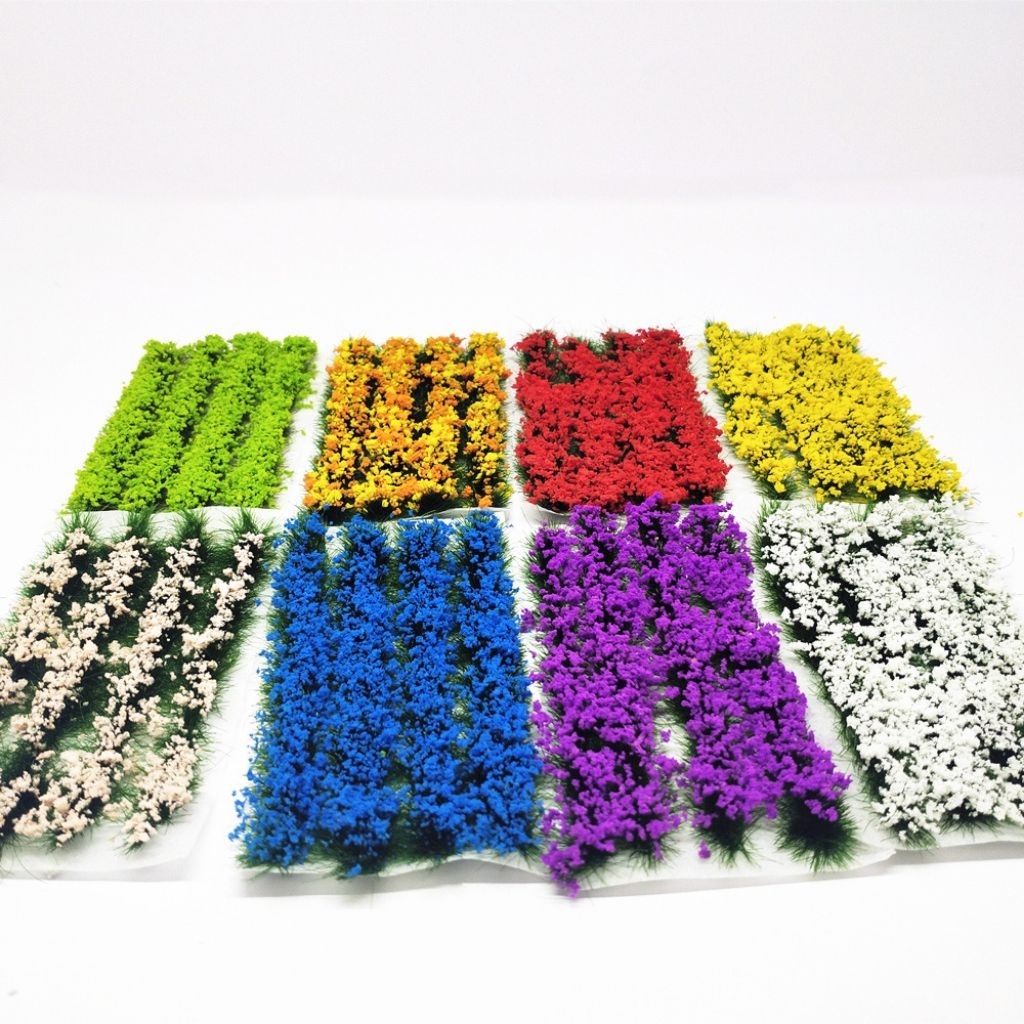 Bahan maket miniatur rumput bunga / miniatur diorama 1:64 / dekorasi diorama / diorama hotwheels