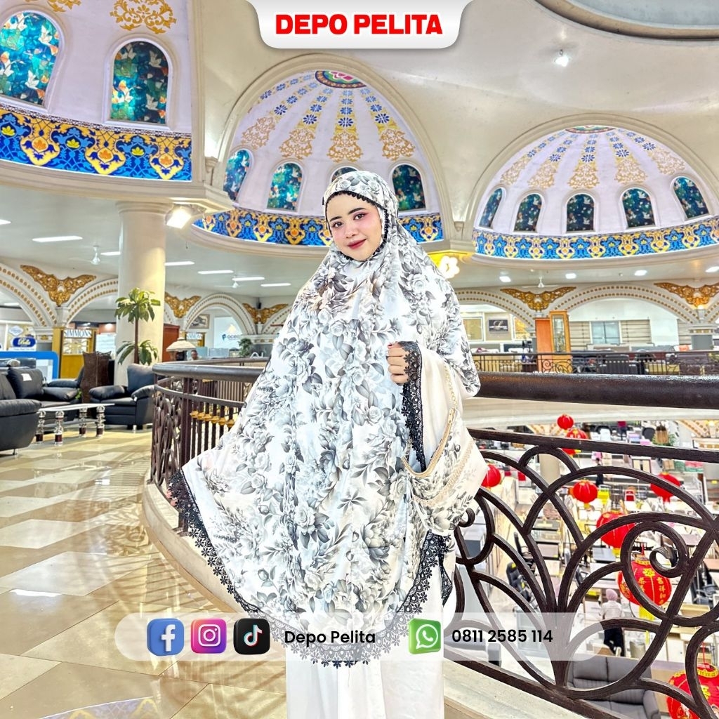Mukena Satin Dewasa Bordir
