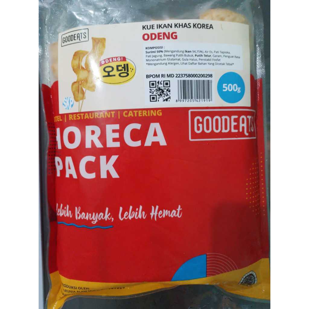 Goodeats Odeng 500 Gr Kue Ikan Khas Korea