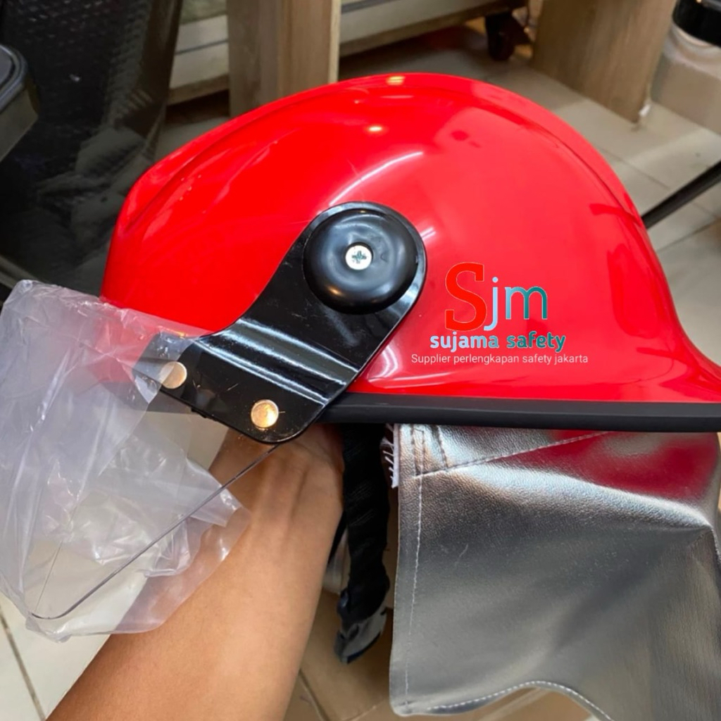 HELM PEMADAM KEBAKARAN MERK JHI/ HELM SAFETY PEMADAM/ HELM PEMADAM BERKUALITAS
