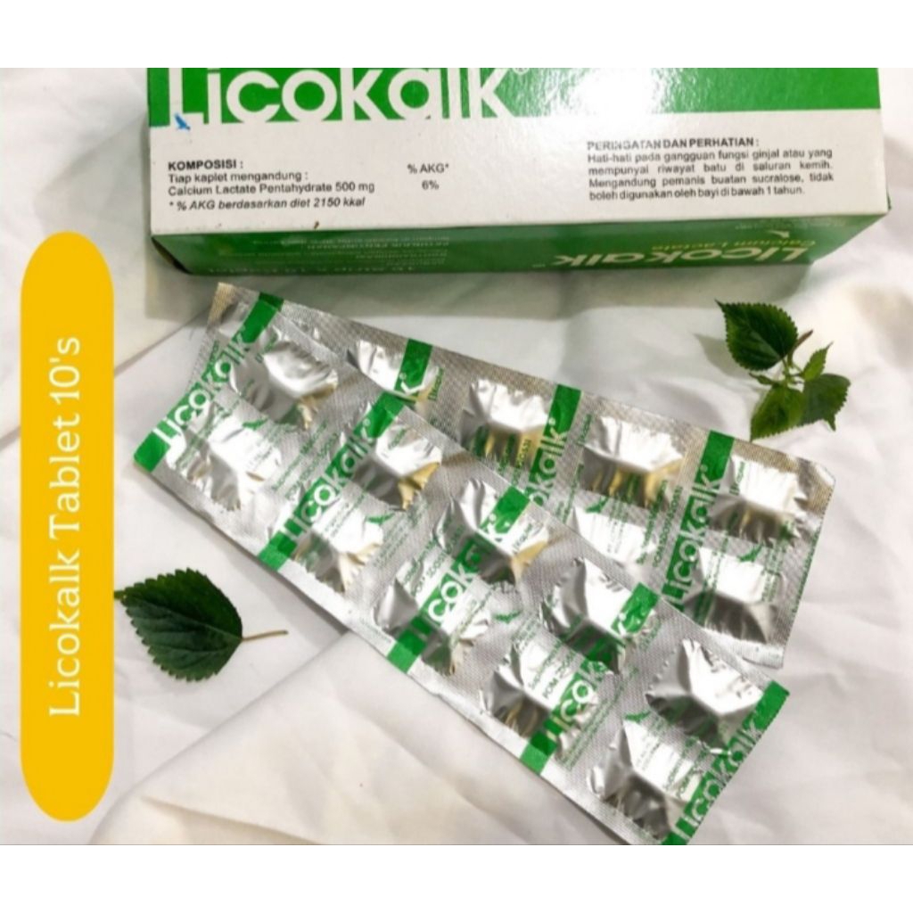 Licokalk Tablet Kalsium untuk Membantu Pertumbuhan Anak dan Ibu Hamil