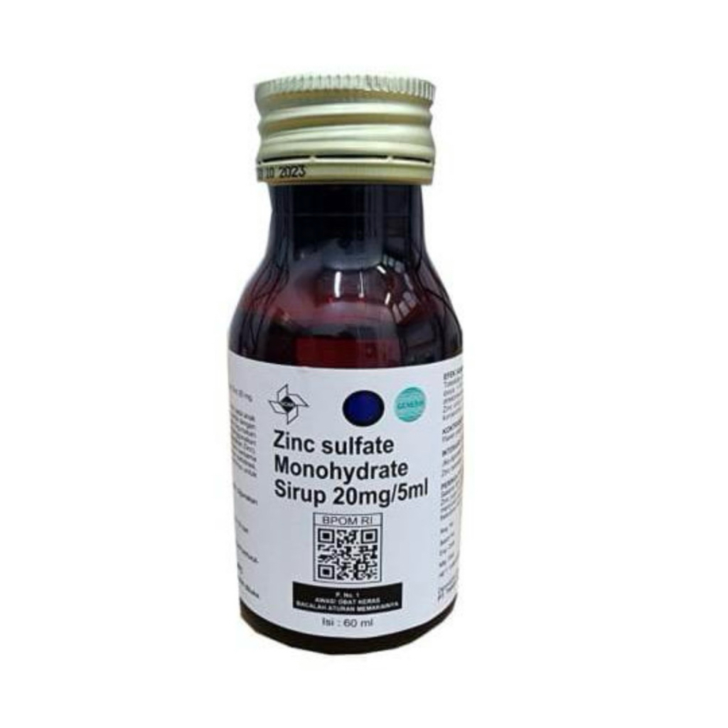 Zinc sirup 60 ml ( obat diare anak )