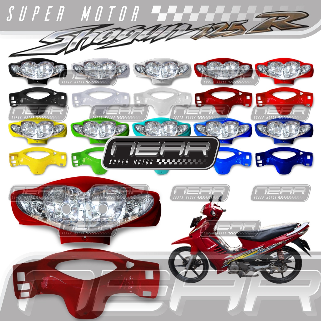 Batok Totok Kepala Depan Lampu SHOGUN 125 R/SHOGUN 125 SP Lama Warna Lengkap