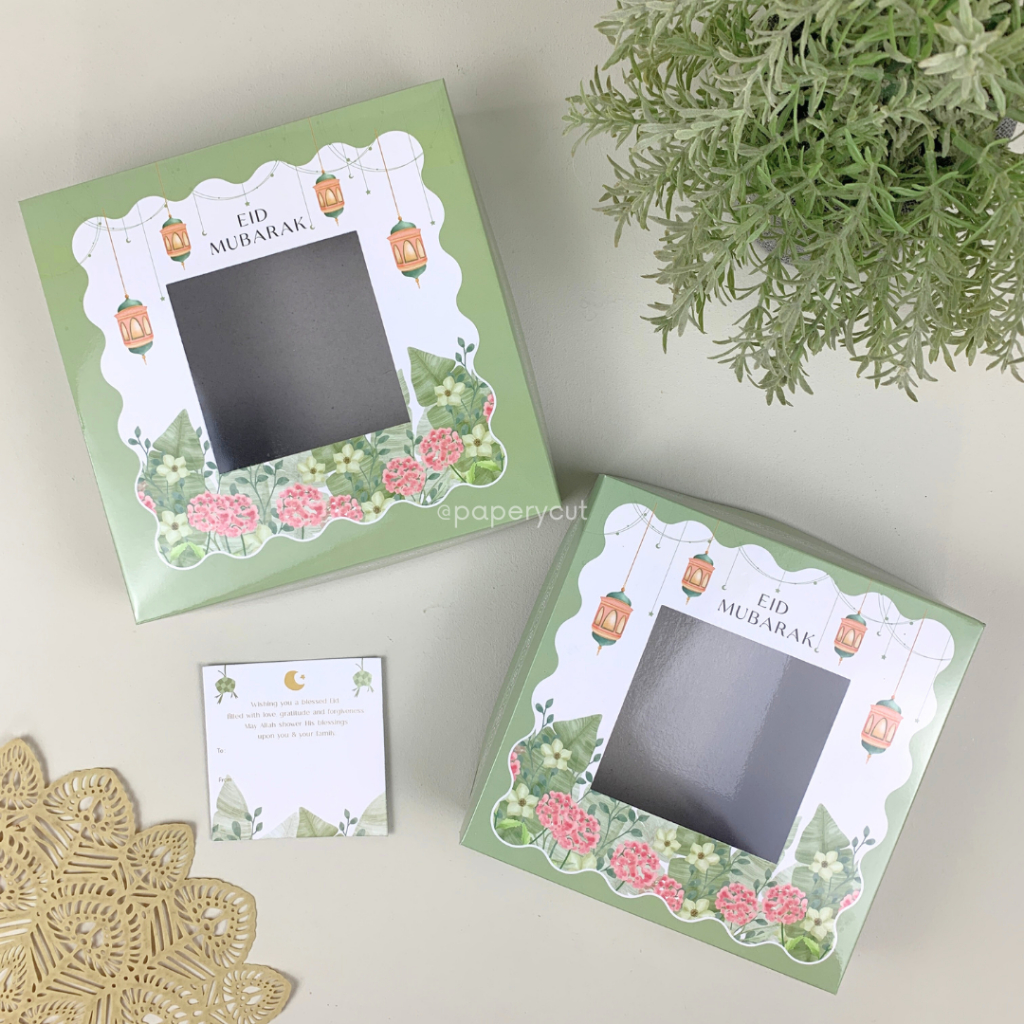 Box Kotak Kue Hampers Natal / Christmas / Imlek / Lebaran 18 x 18 x 5 cm / 20 x 20 x 5 cm- ECO