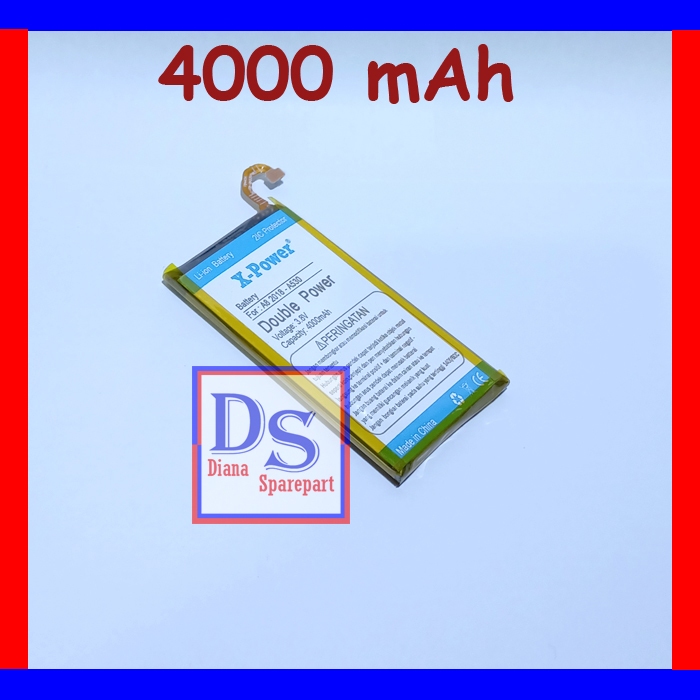 DS Batre Double Power Samsung Galaxy A8 2018 A530 A530F Batu Baterai Battery Tanam