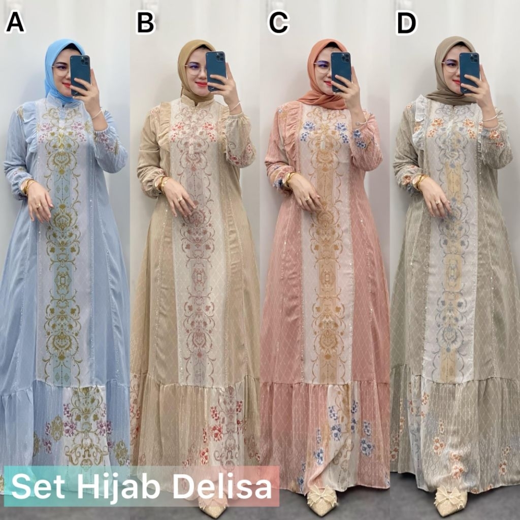 Set Hijab Delisa