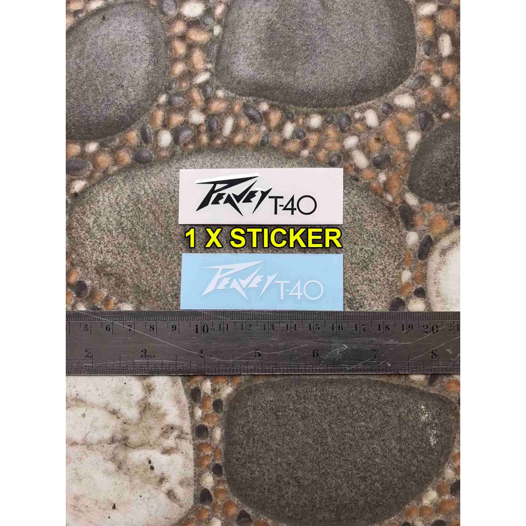 Sticker Peavey T 40 Bass Gitar Headstock Elektrik Cutting Head Stock T-40 Jazz Bass