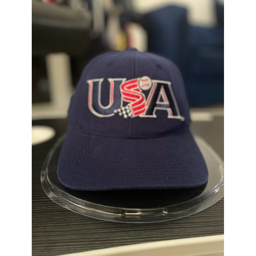 Topi Vintage USA Baseball Navy Second