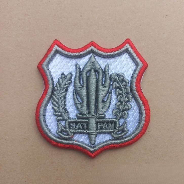 Logo KEWENANGAN Bordir Timbul 3D Satpam SECURITY