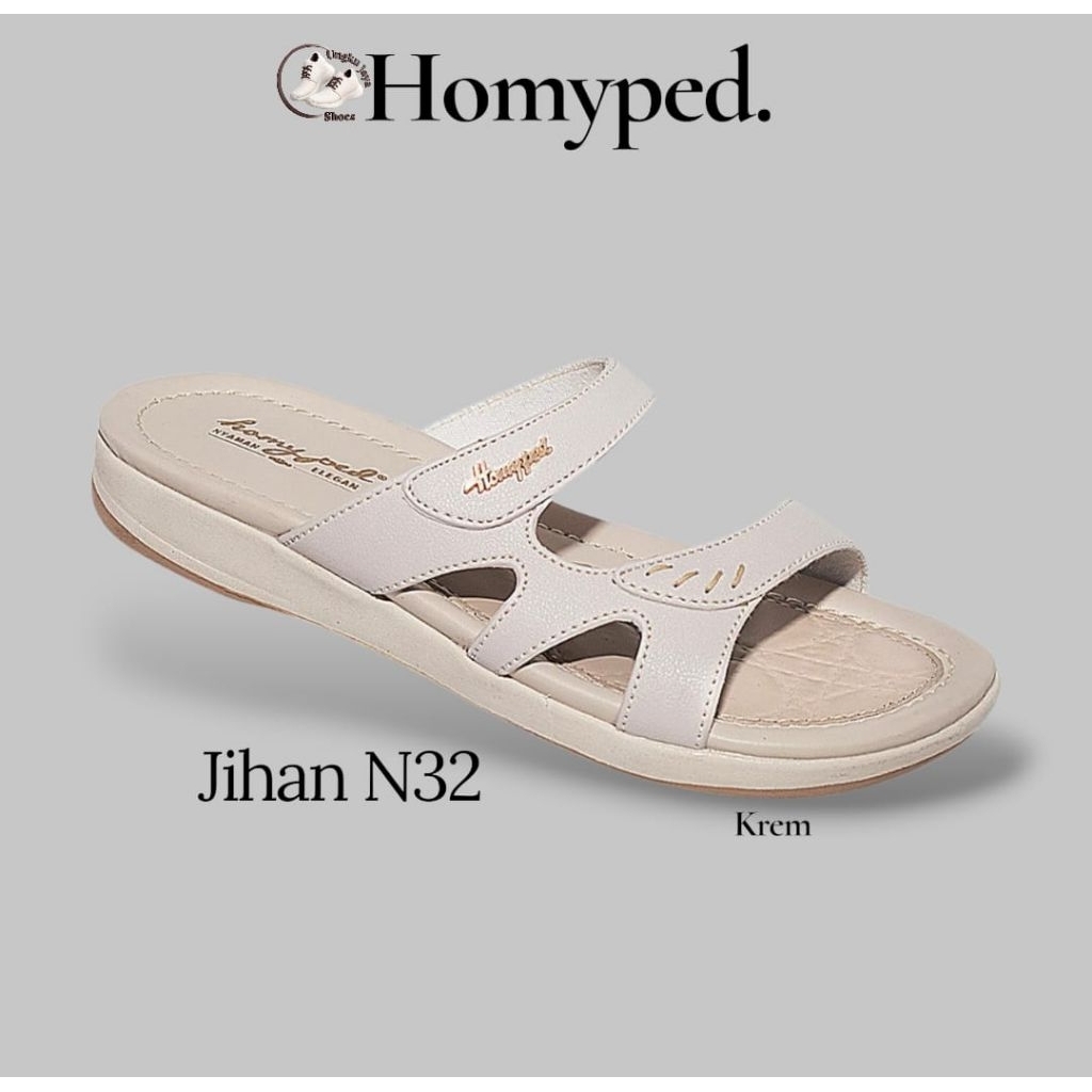 SANDAL SLOP WANITA HOMYPED JIHAN N 32 TERSEDIA SIZE 37-40 ORIGINAL TERBARU