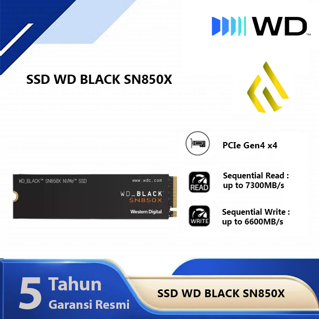 SSD WD Black SN850X 1TB 2TB 4TB - SSD M.2 NVMe PCIe