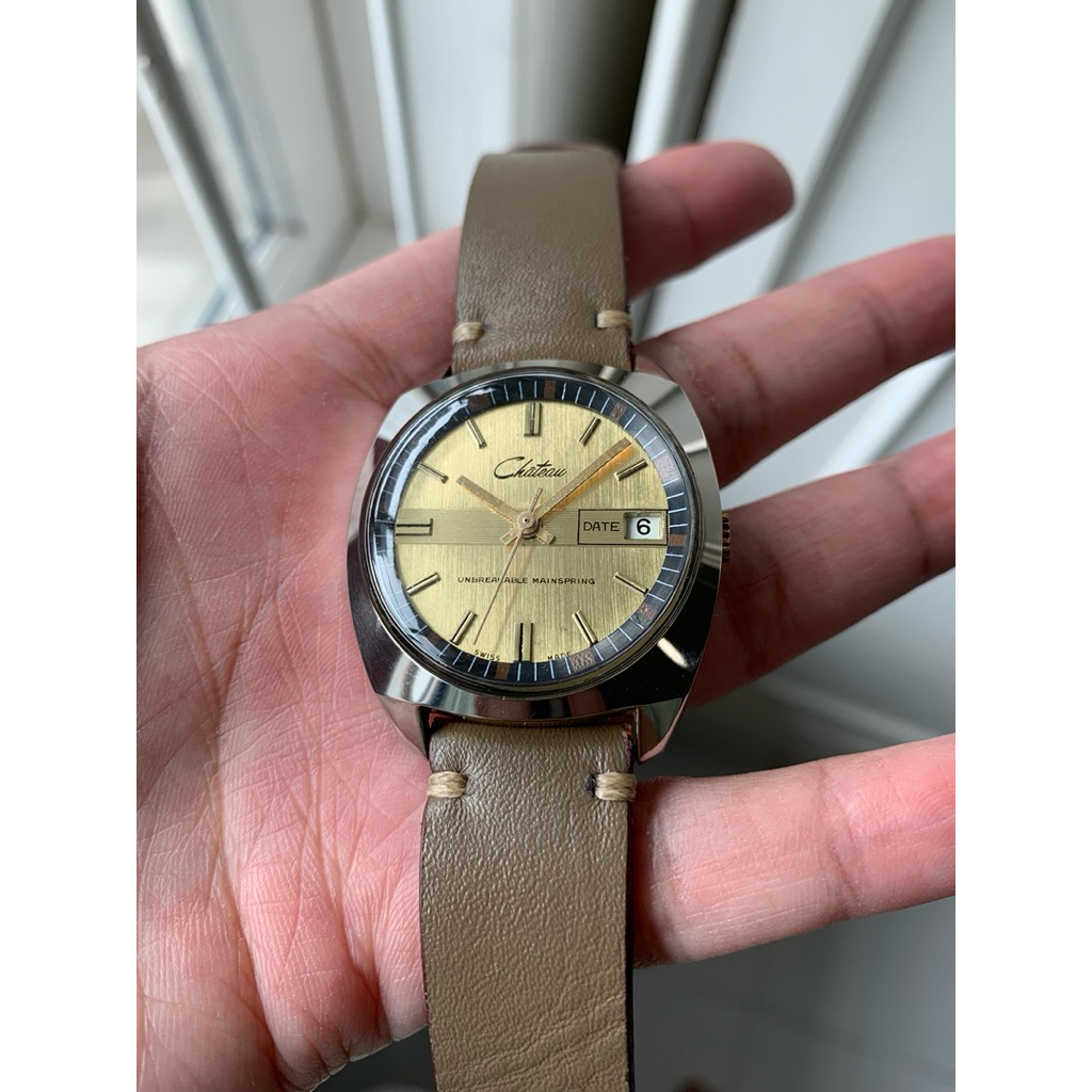 Chateauu Swiss Made Case Tungsten Carbide Manual Winding Movement unbreakable mainspring kondisi ist