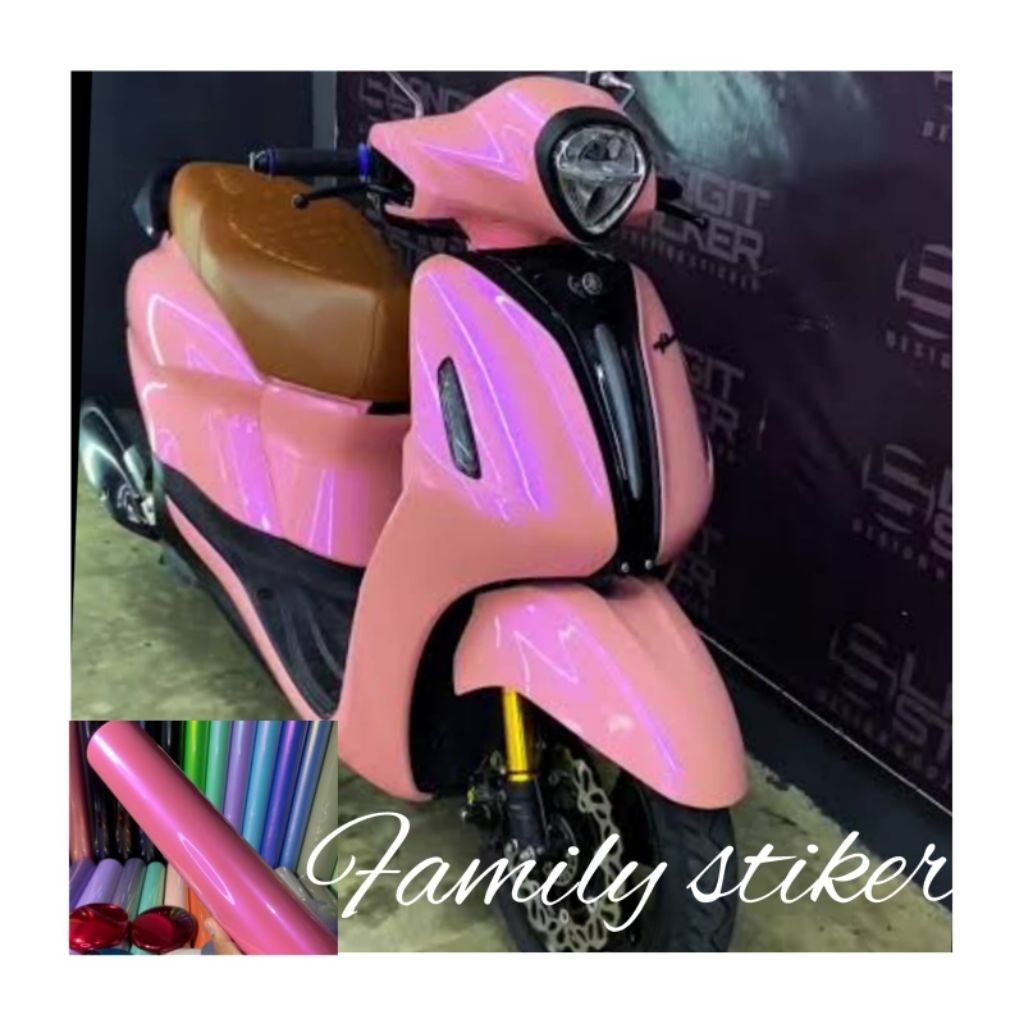 Stiker skotlet motor pink lembayung ungu skotlet stiker pink lembayung premium