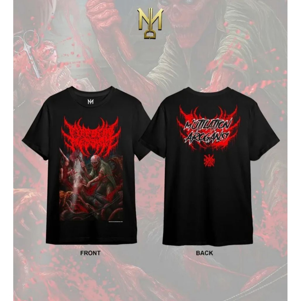 Kaos Distro metal Bleeding Messiah - Mutilasi Arogansi