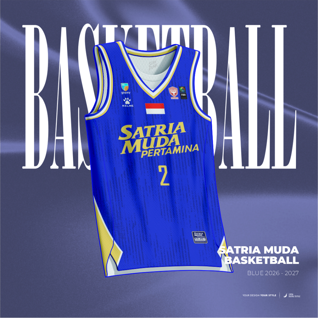 [Slamdunk] Jersey Satria Muda Blue 2026 - 2027