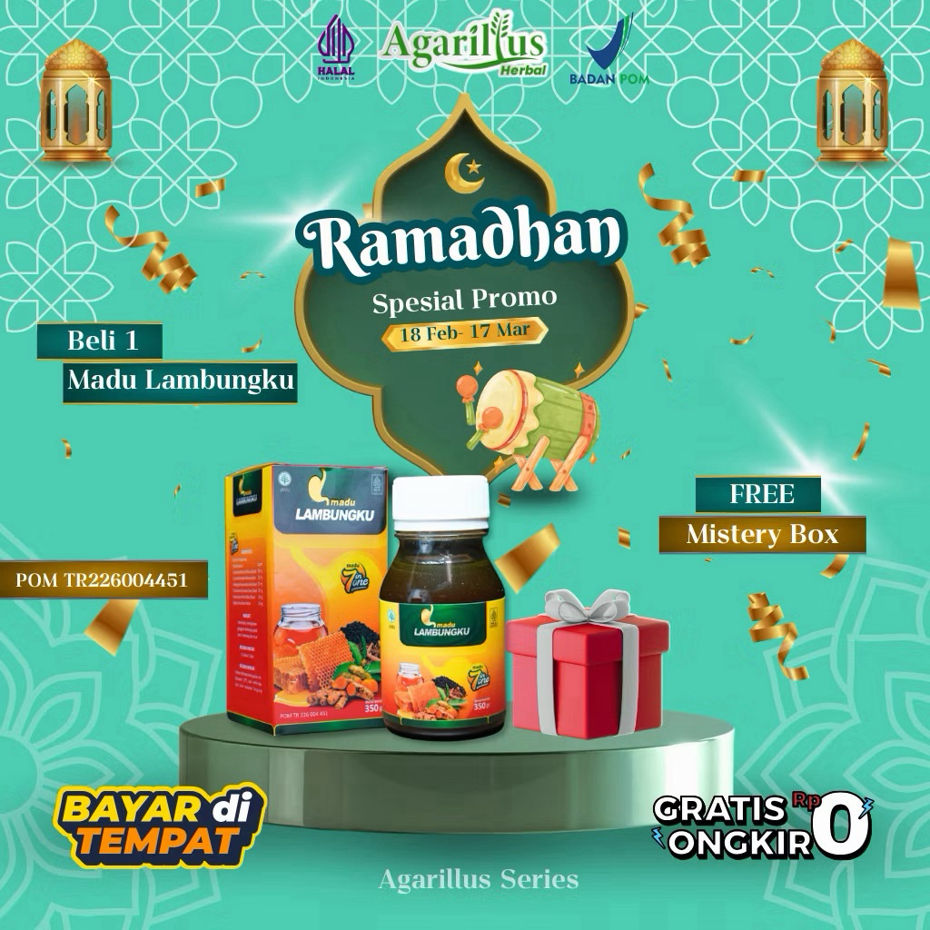 Madu Lambungku Temulawak Agarillus Original Berlogo Radio Trirama