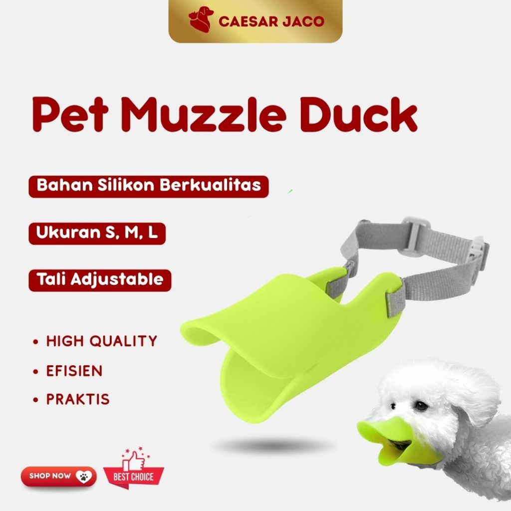 Penutup Mulut Anjing Kucing Hewan Silikon / Pet Muzzle Dog Cat Duck