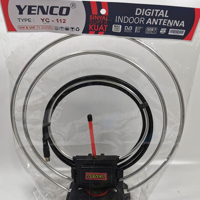 ANTENA indoor TV YENKO YC-112 / ANTENA dalam INDOOR VHF & UHF