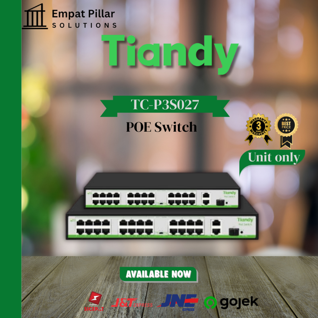 SWITCH POE TIANDY 24 PORT TC-P3S027 POE SWITCH 24 PORT