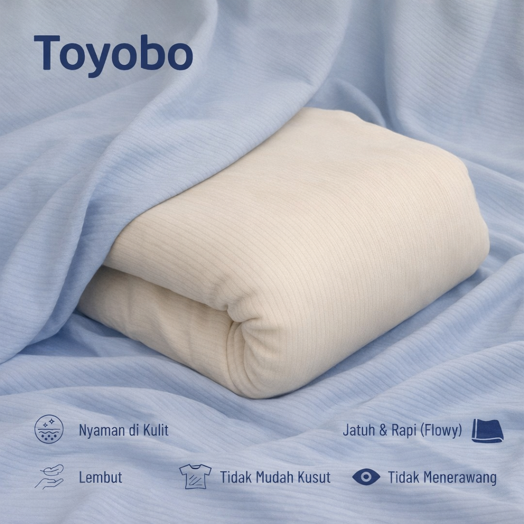 Kain Toyobo Murah Orignal Toyobo royalmix katun toyobo kain katun (GARANSI KUALITAS) by AE TEXTILE 1