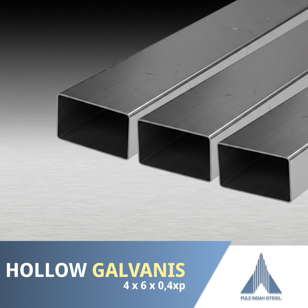 Hollow Galvanis 4x6x0,4xp