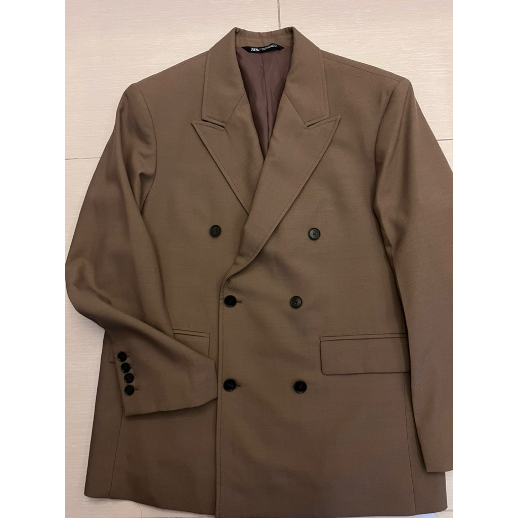 NEW ZARA double breasted Man Blazer size 48 / original ZARA blazer pria jas pria