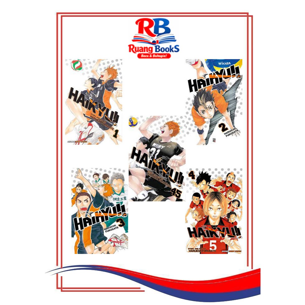 Komik Manga Haikyuu Vol. 1-45 by Haruichi Furudate Bahasa Indonesia - Ruang BookS