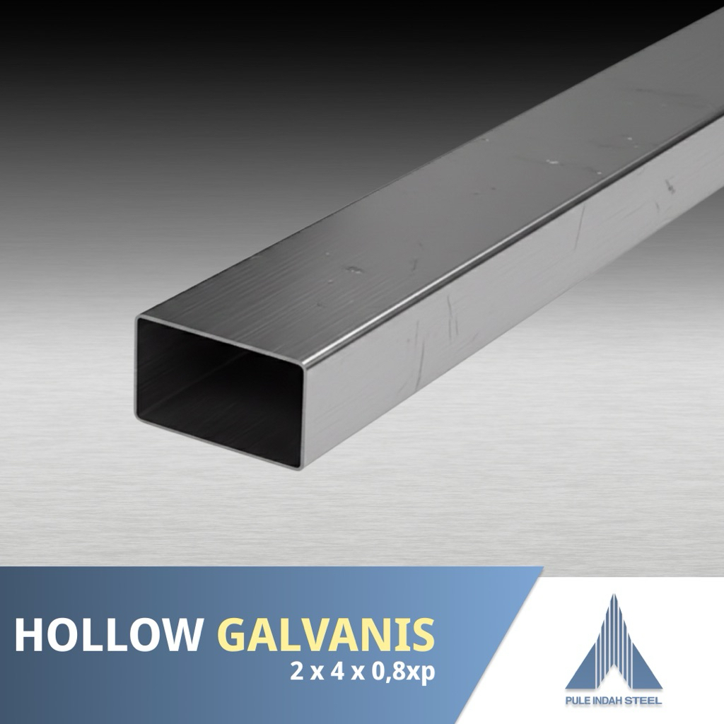 Hollow Galvanis 2x4x0,8xp
