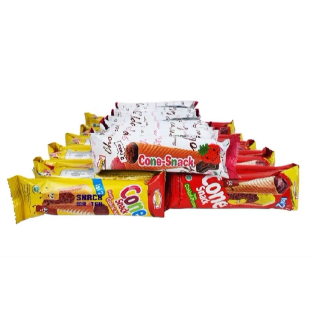 Happy Time Cone Snack varian rasa (10×12)Renceng