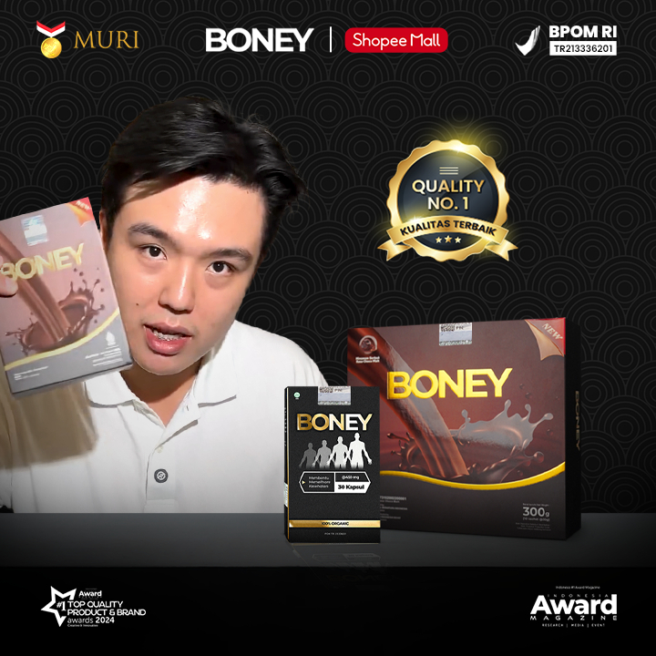 HARGA SPESIAL - Boney Kapsul dan Susu Boney - 100% Original BPOM Approved