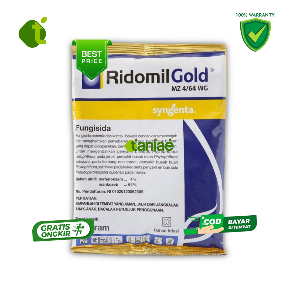 FUNGISIDA SISTEMIK - RIDOMIL GOLD - 500 GRAM - SYNGENTA fungisida kontak sistemik antraknosa