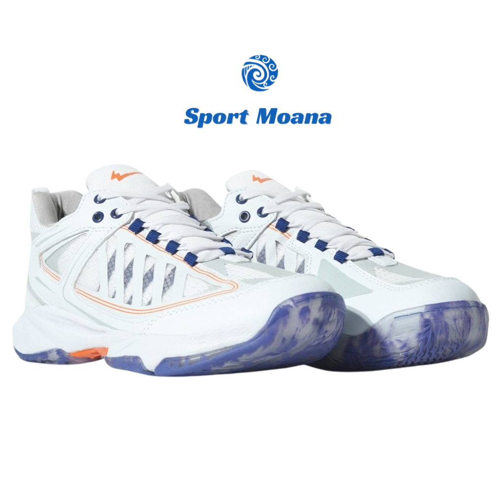 Eagle PNR PRIME PUTIH/BIRU TUA - Sepatu Badminton / PNR Prime Eagle Original