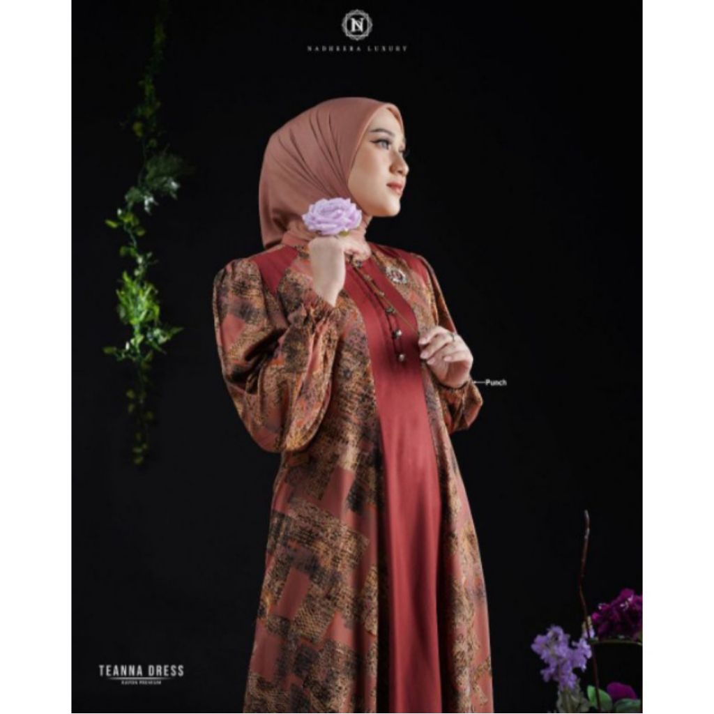 TEANNA DRESS NADHEERA LUXURY // GAMIS CANTIK// PROMO
