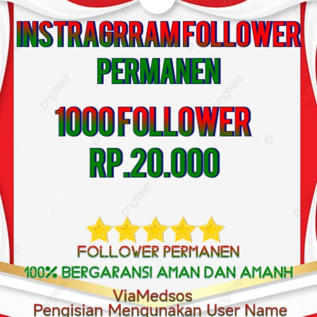 IG FOLLOWER AKUN HIGH QUALITY PERMANEN AKUN AKTIF BERGARANSI HIGH' QUALITY FAST INSTAN