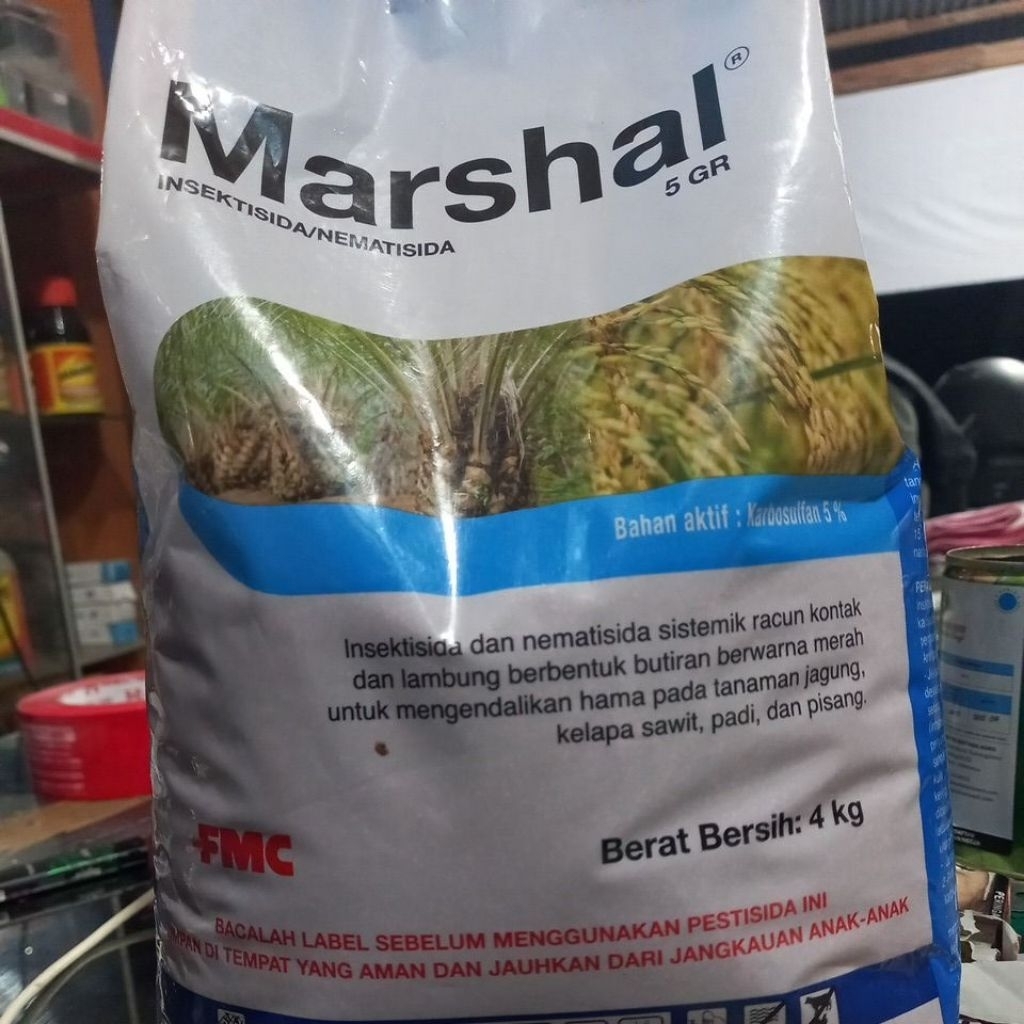 insektisida/nematisida marshal 5 gr kemasan 4 kg