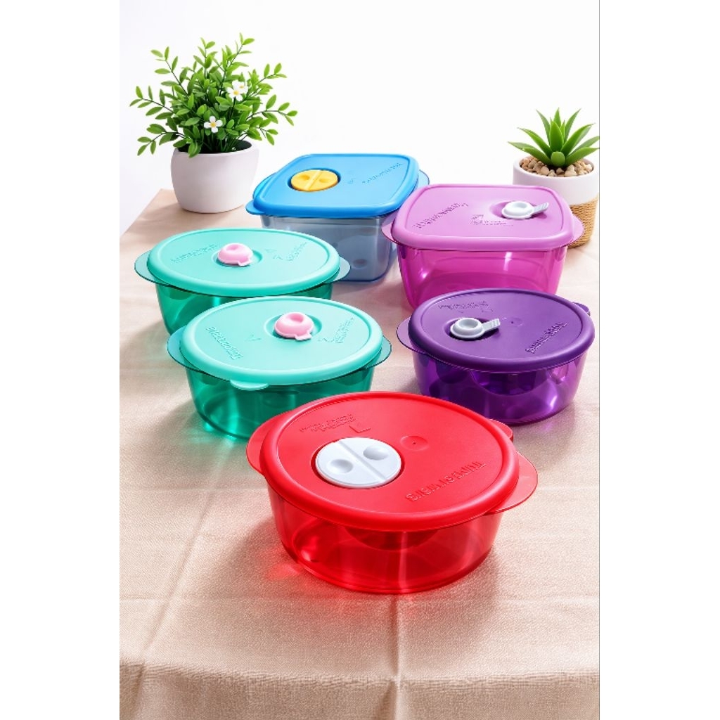 Rock n serve Tupperware / Tempat makan kristal / tempan penyimpanan makanan tahan panas