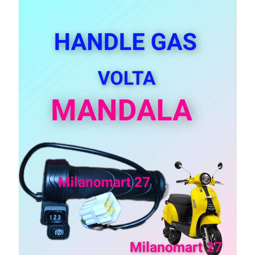 handle gas motor listrik volta mandala throttle gas sepeda listrik volta 401