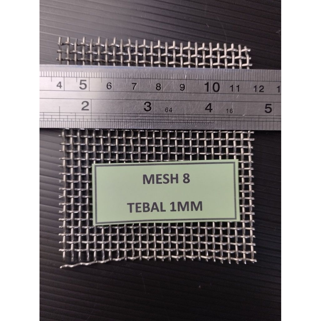 Wiremesh stainless steel MESH 8 TEBAL 1MM SUS 304