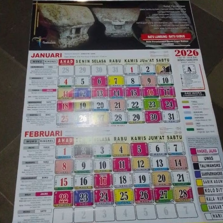 Kalender Jawa Lengkap Candrasengkala Tahun 2026